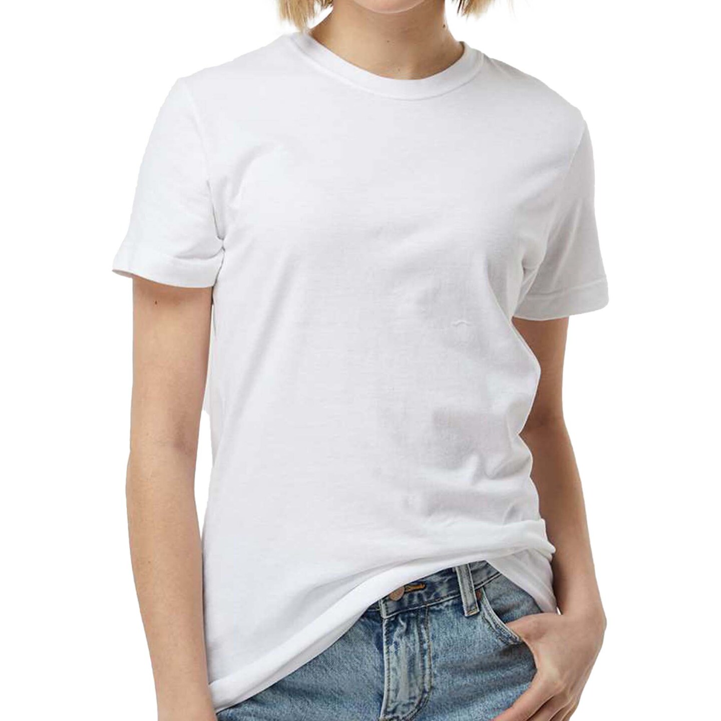 Tultex Women's Fine Jersey T-Shirt, Short Sleeve Crewneck Blank Tee for Crafts