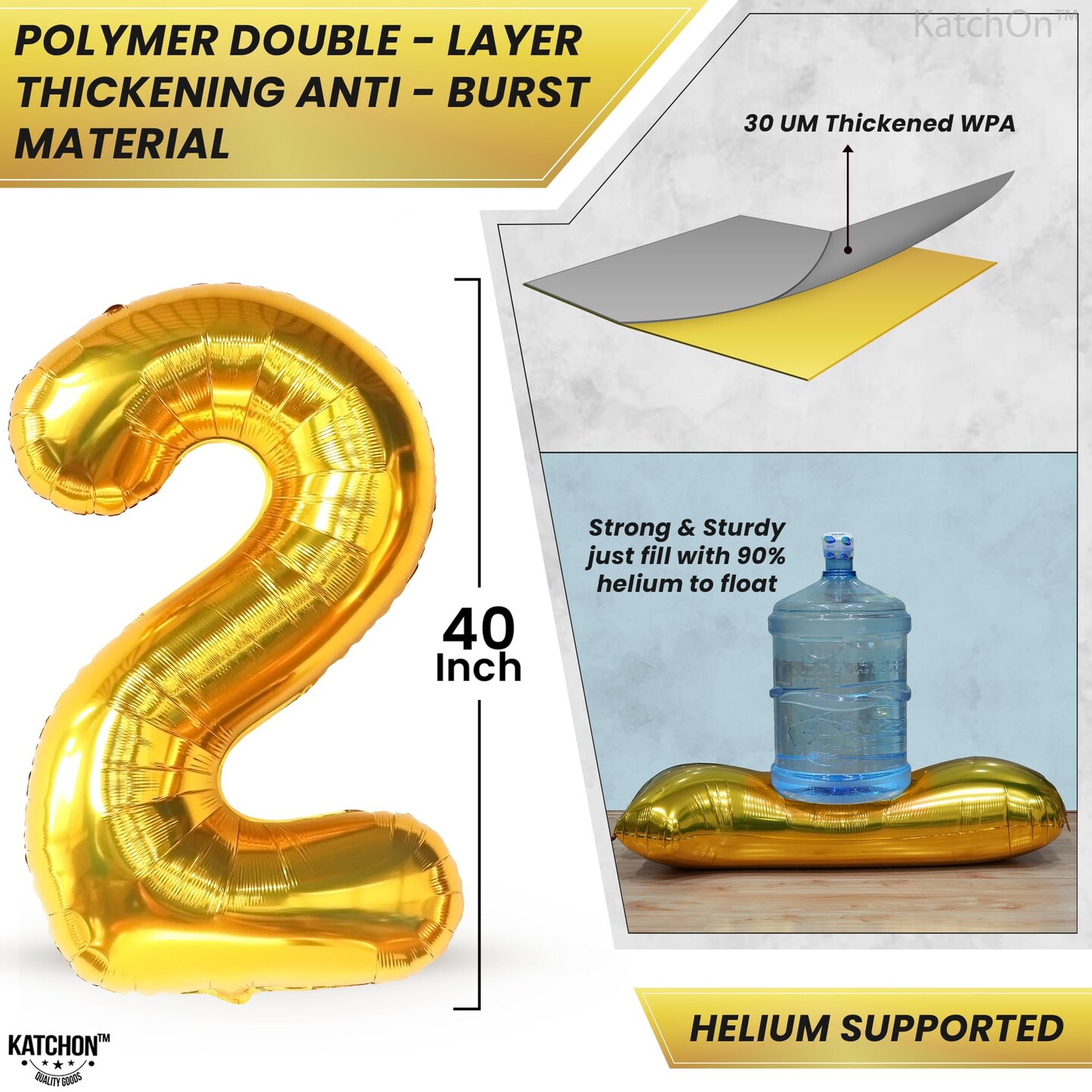 Giant Gold 2026 Number Balloons - 40 Inch | Graduation Balloons 2026 Balloon Numbers | Gold Balloon for Graduation Decorations 2026 Grad Party Decorations 2026 Graduation Decor
