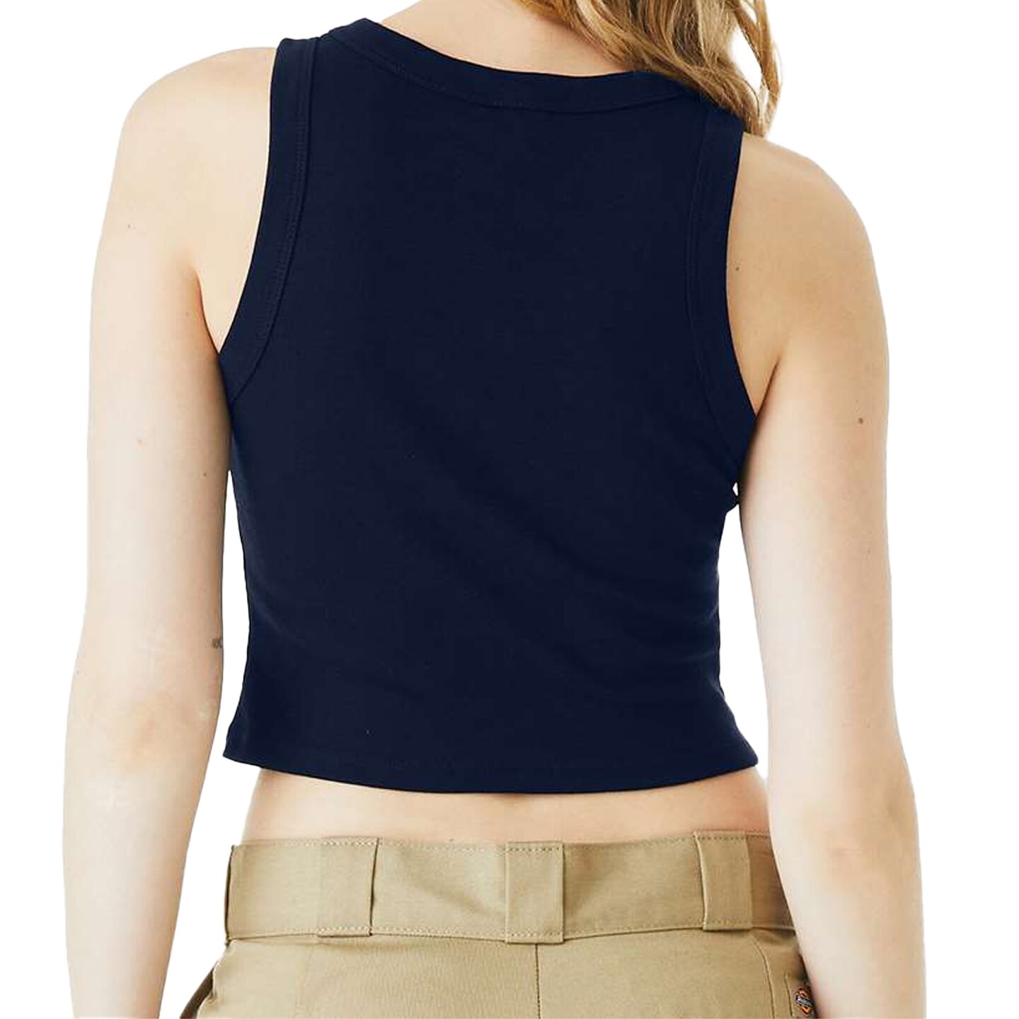 BELLA + CANVAS Women's Micro Rib Racer Tank Top, Sleeveless Fitted Basic Tank