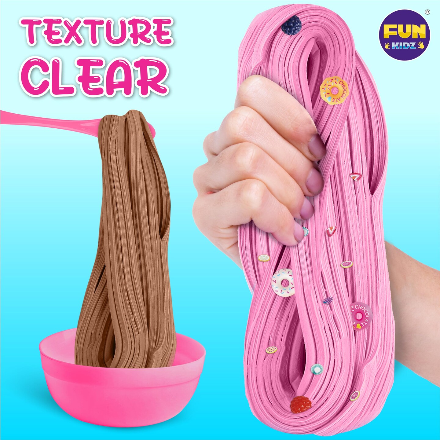 Gift Butter Slime Kit for Girls 10-12, FunKidz Ice Cream Soft Slime Making Kit Ages 8-12 Kids Slime Toys Ideal Birthday Party Present