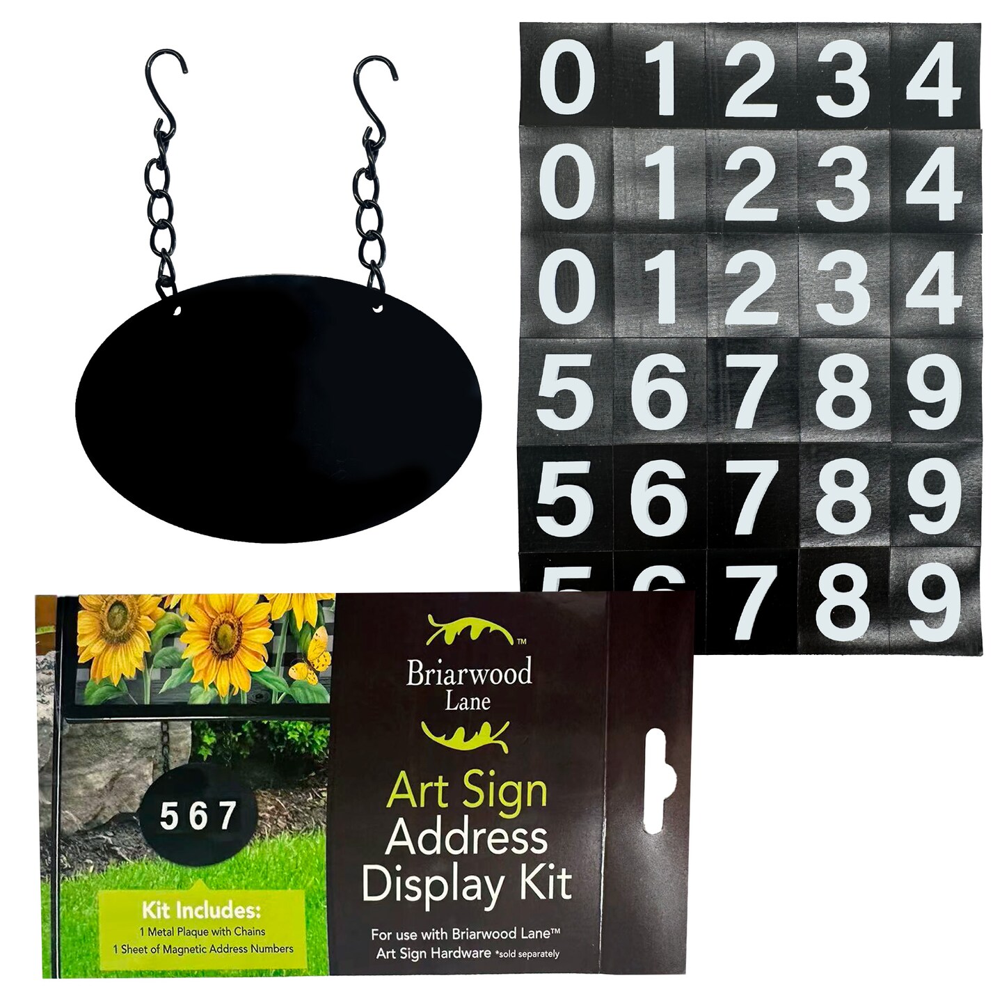 Metal Art Sign Hanging Address Marker, Model: HWBL-A00114 | Michaels