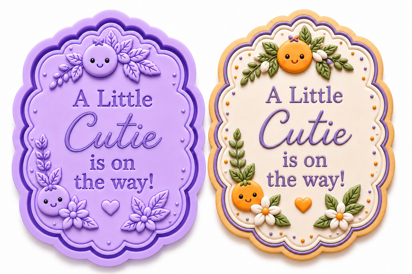 Orange Blossom Baby Mobile Cookie Cutter & Stamp – Little Cutie Collection