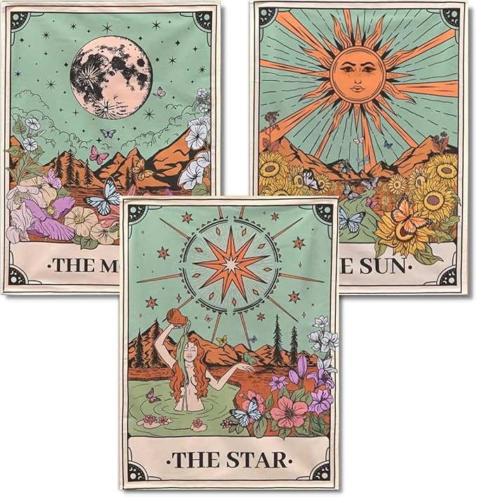 Diamond Painting Kits for Adults - 3 Pack Sun and Moon DIY 5D Diamond Art Kits Full Drill Diamond Dots Paintings with Diamonds Gem Art and Crafts Home Decor 12x16inch