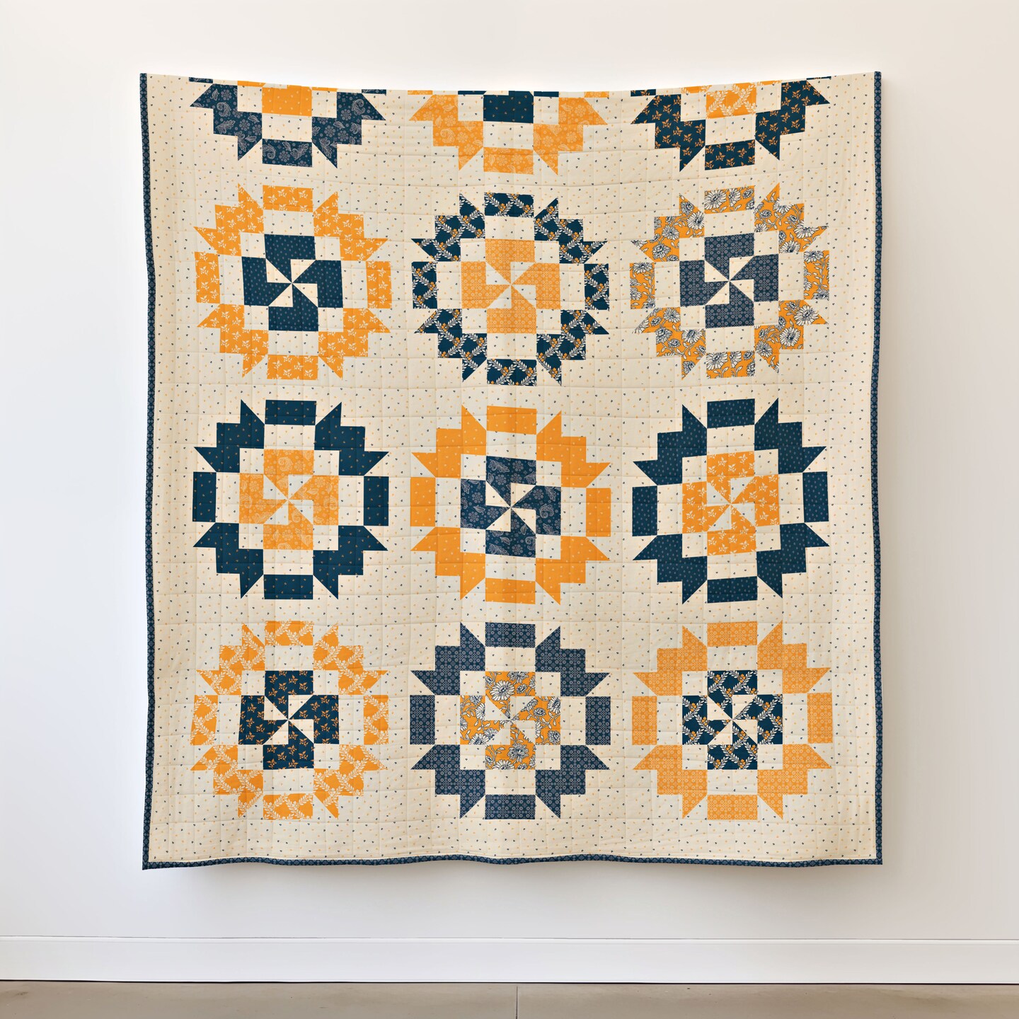 Cheddar at Twilight Peppermint Bark Quilt Kit (kt-15160) | Riley Blake | Sewing Kit