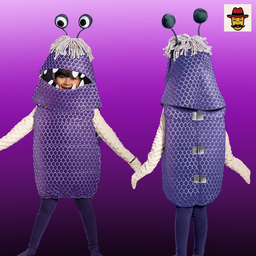 Kid&#x2019;s Deluxe Boo Costume from Monsters University with Headpiece for Costume Parties