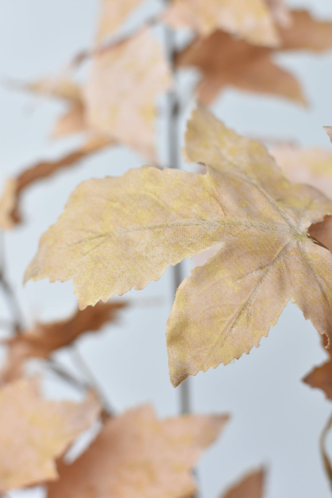 34&#x22; Faux Tan Maple Leaf Bundle (includes 2 Stems)