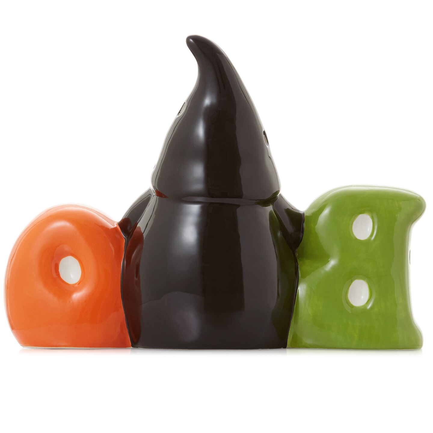 Casafield Ceramic Halloween Hand-Painted Pre-Lit LED Tabletop Home Décor