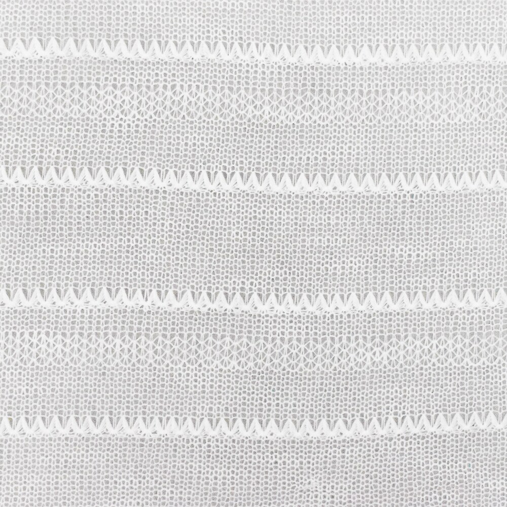 Simple White Zig Zag Stripe Poly Sweater Knit Fabric By the Yard