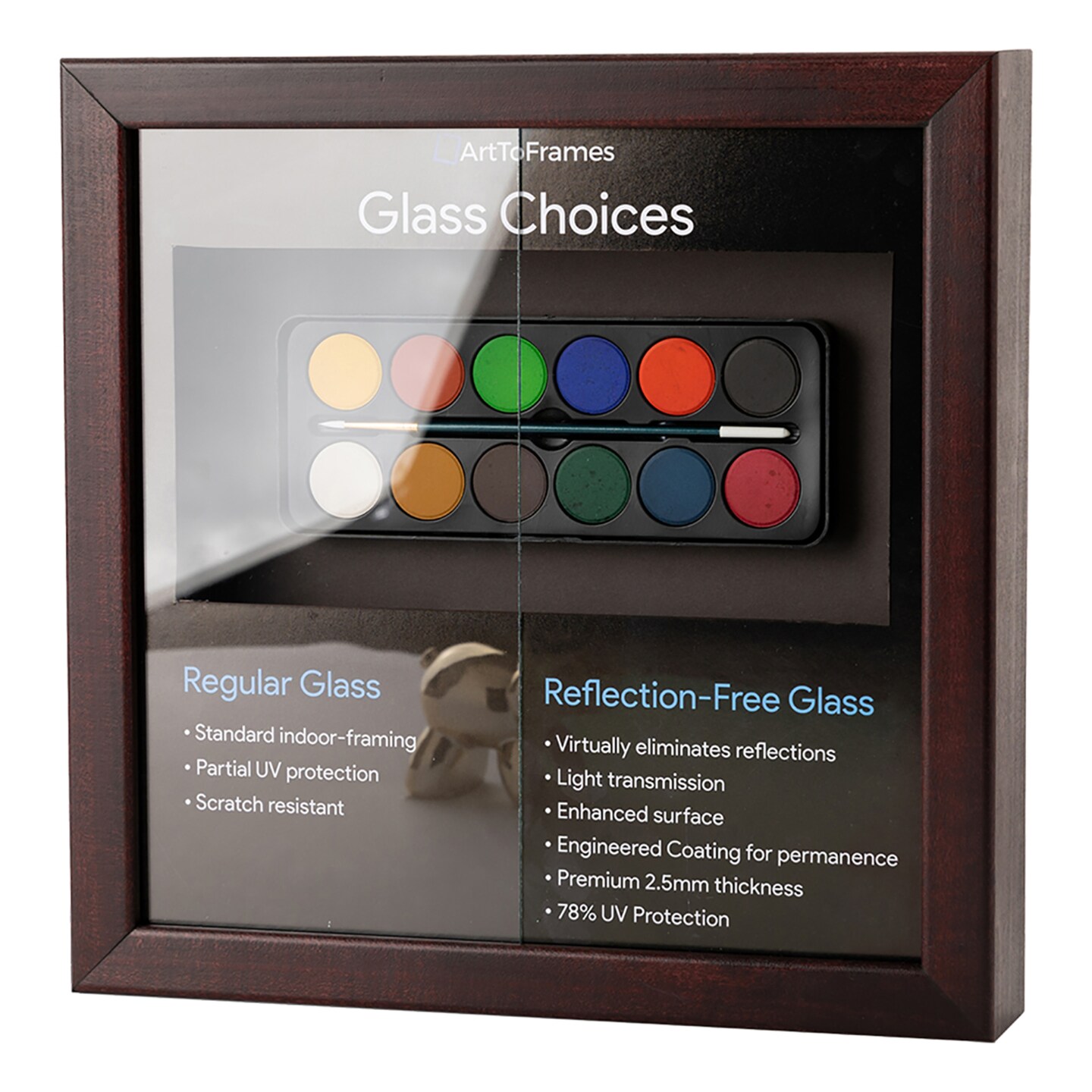 ArtToFrames Inch Glass Only Frame, This Inch Custom Poster Frame is Available in Multiple Colors, Great for Your Art or Photos - Comes with Regular Glass and Backing ()