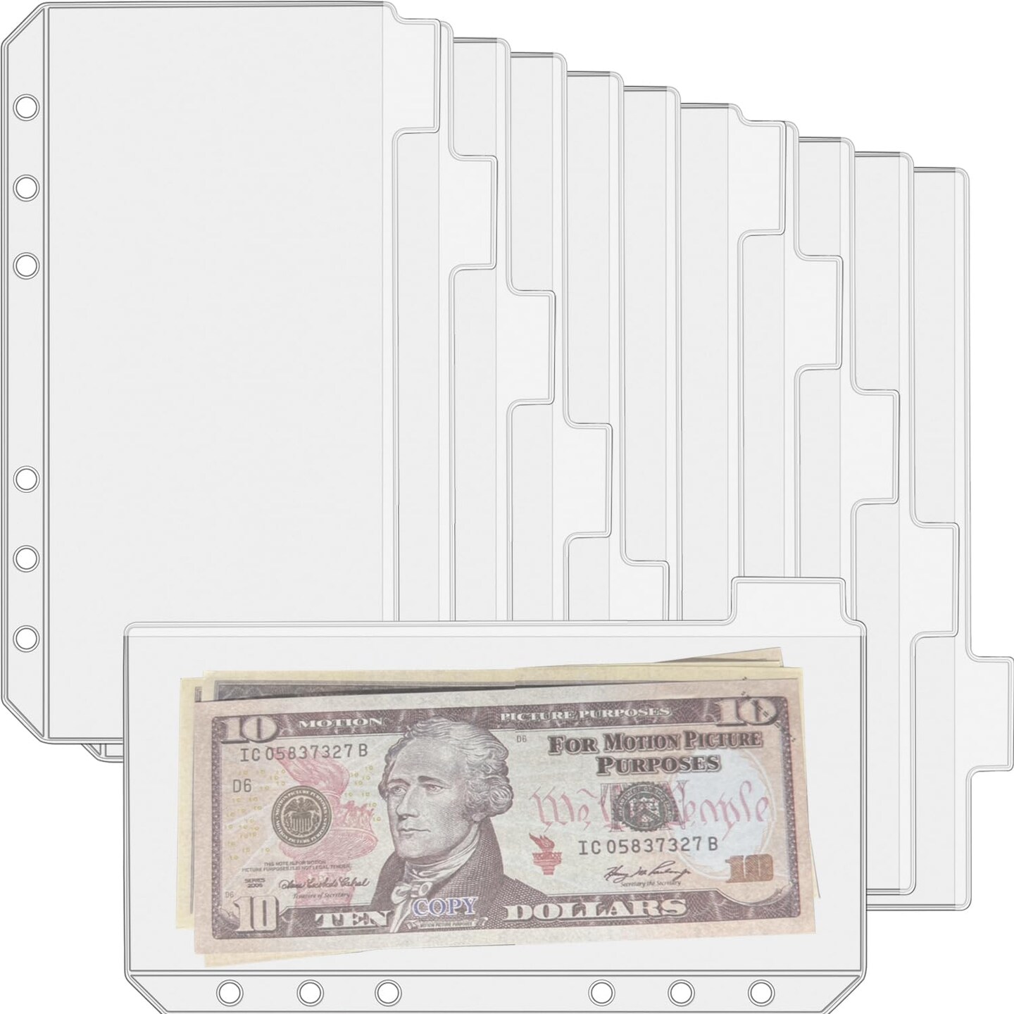 12PCS A6 Zipless Budget Envelopes
