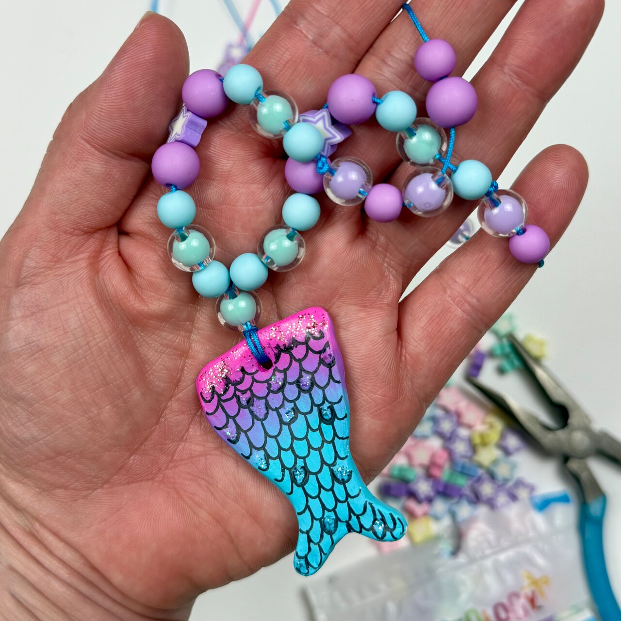Kids Club: Mermaid Inspired Clay Necklaces