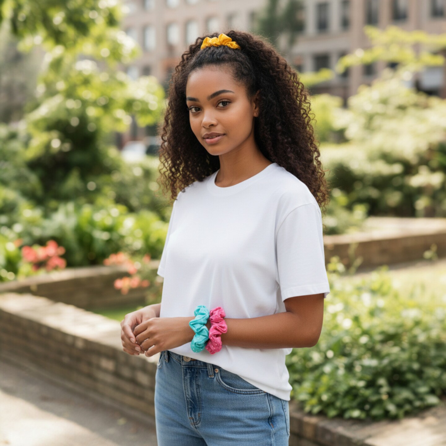 Crosscut Sewing Co.® Scrunchie Sewing Project Kit for Beginners with Fabric, Instructions and Video