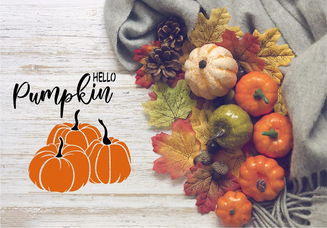 9 Pieces Reusable Thanksgiving Stencils for Painting on Wood