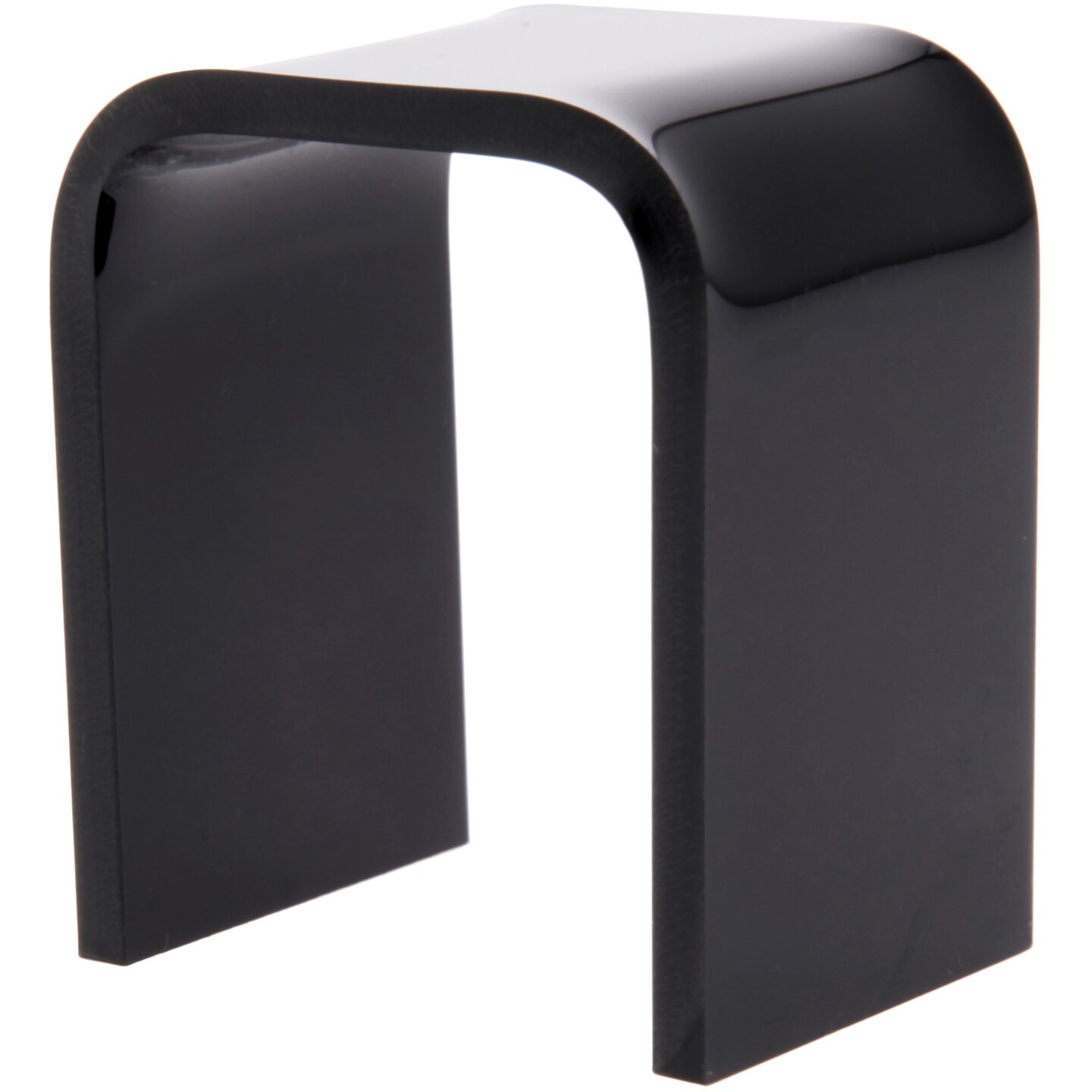 Plymor Black Acrylic Vertical Square Display Riser, 1.5" H x 1.38" W x 1" D (3/32" thick)