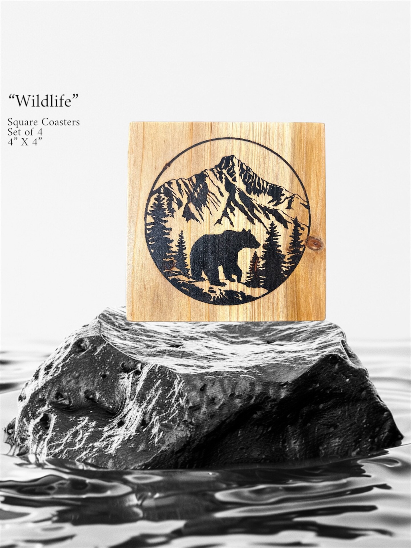 Wood-burned Coasters, Square | MakerPlace by Michaels
