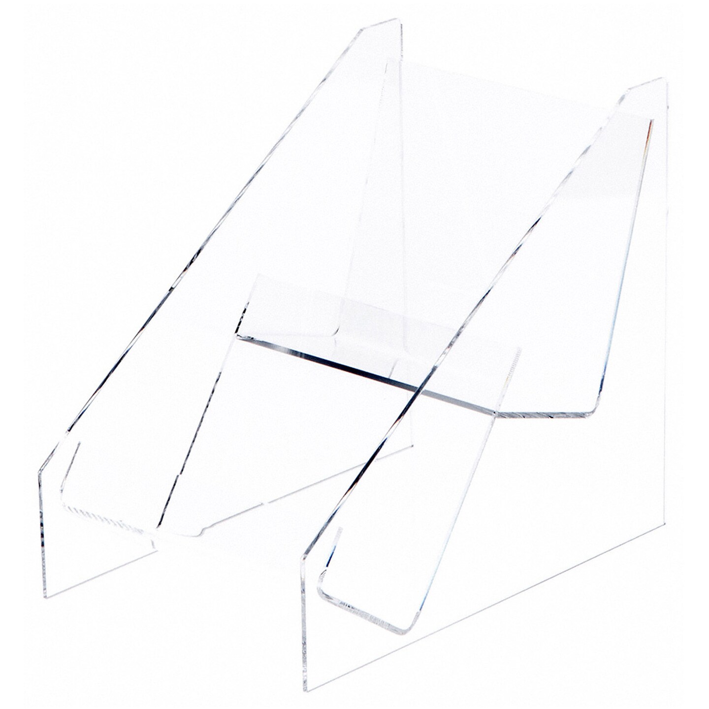 Plymor Clear Acrylic 2-Level 11-CD Display Shelf, 6" W x 9" D x 8" H