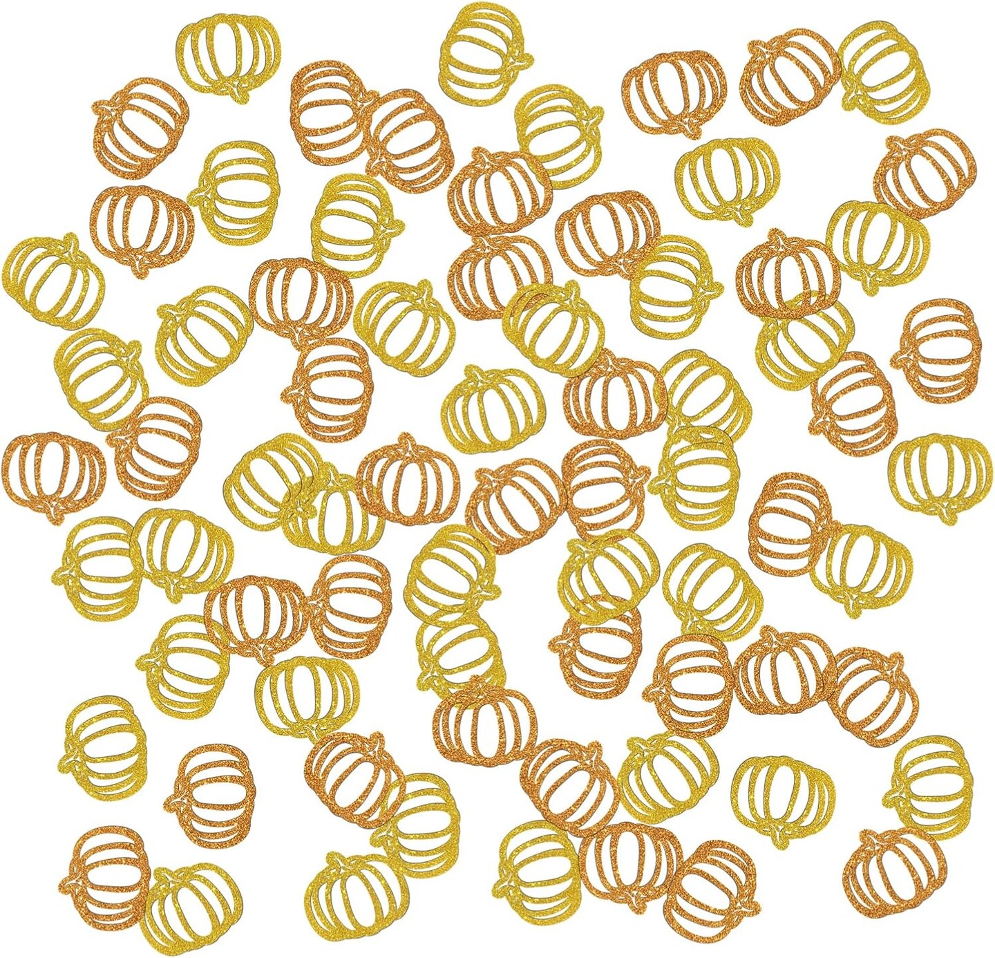 120 PCS Pumpkin Glitter Little Pumpkin Table Confetti