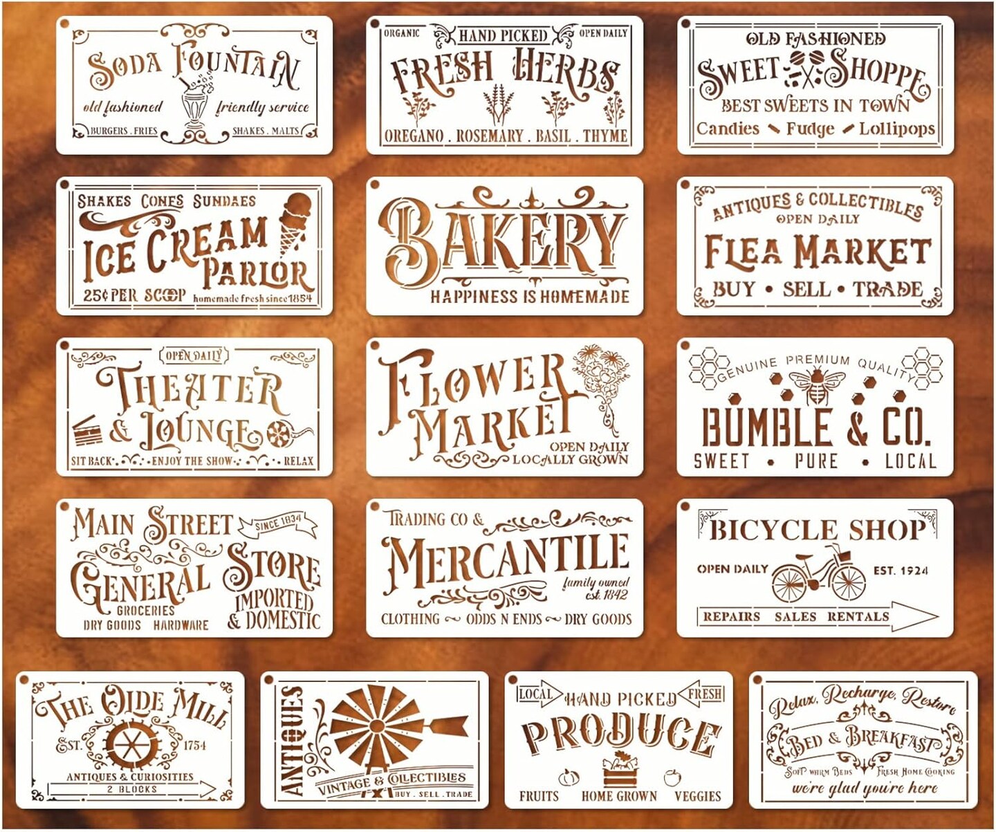 Farmhouse Stencils for Painting on Wood Kitchen Paint Stencils