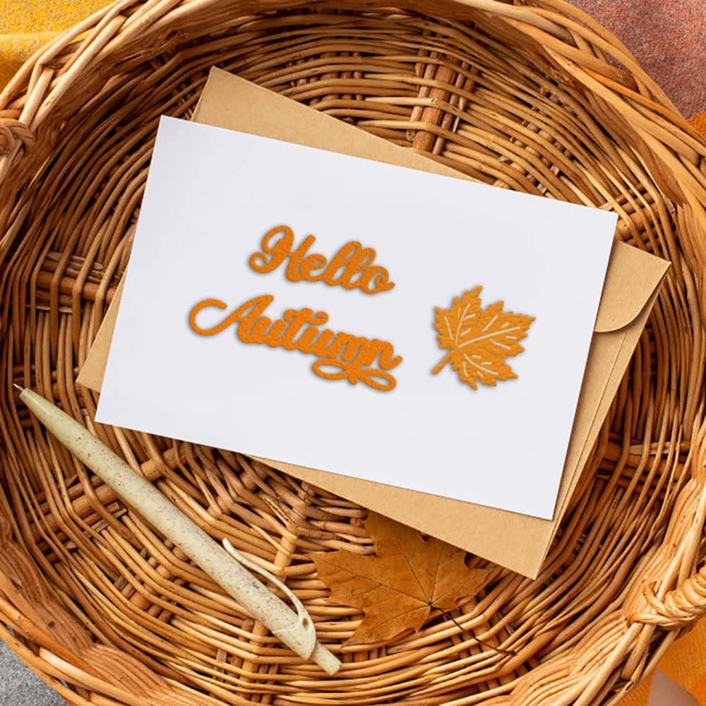 Fall Thanksgiving Words Cutting Dies for Card Making and Photo Album Decorations