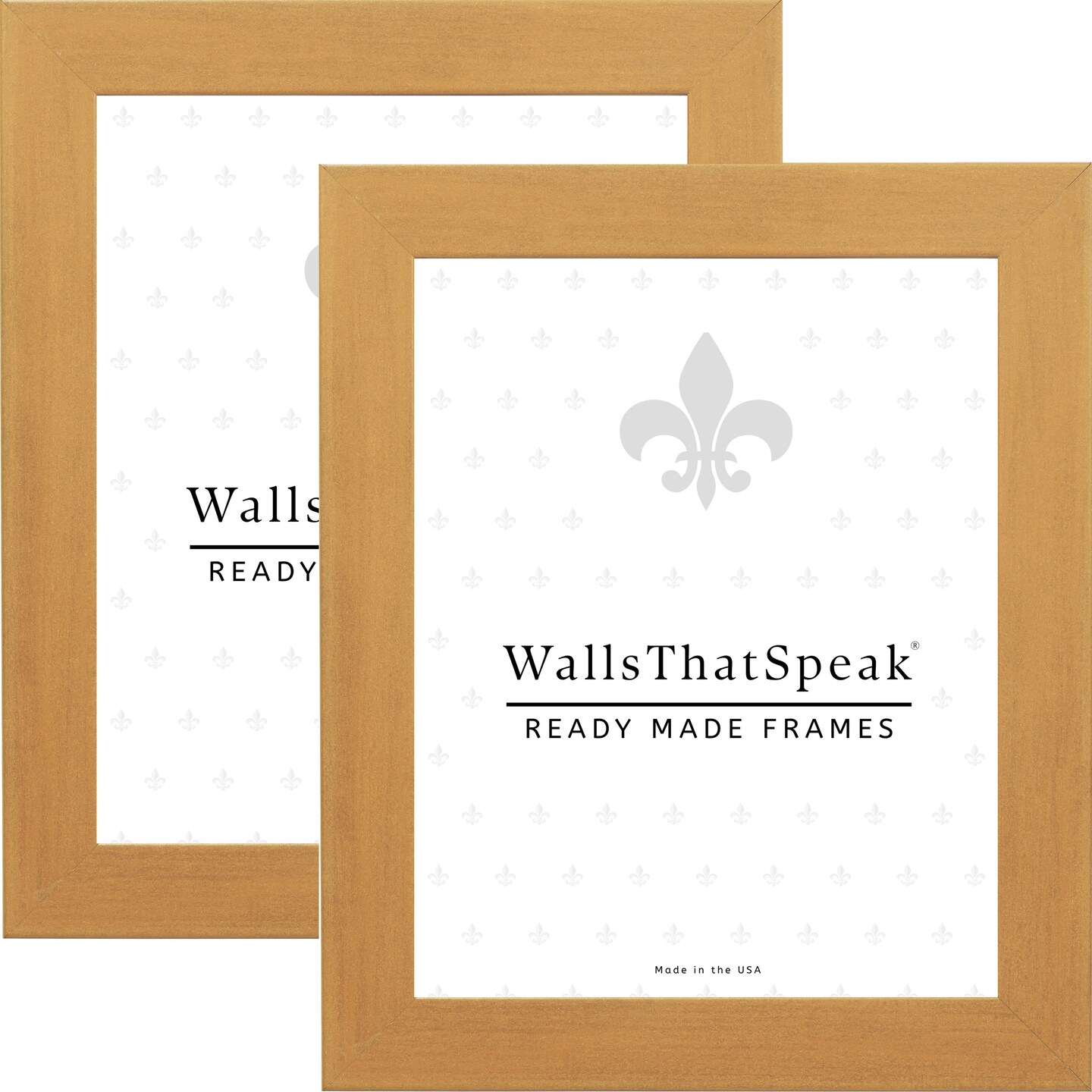 Bauhaus 1.25" Distressed Gold Picture Frame by wallsthatspeak