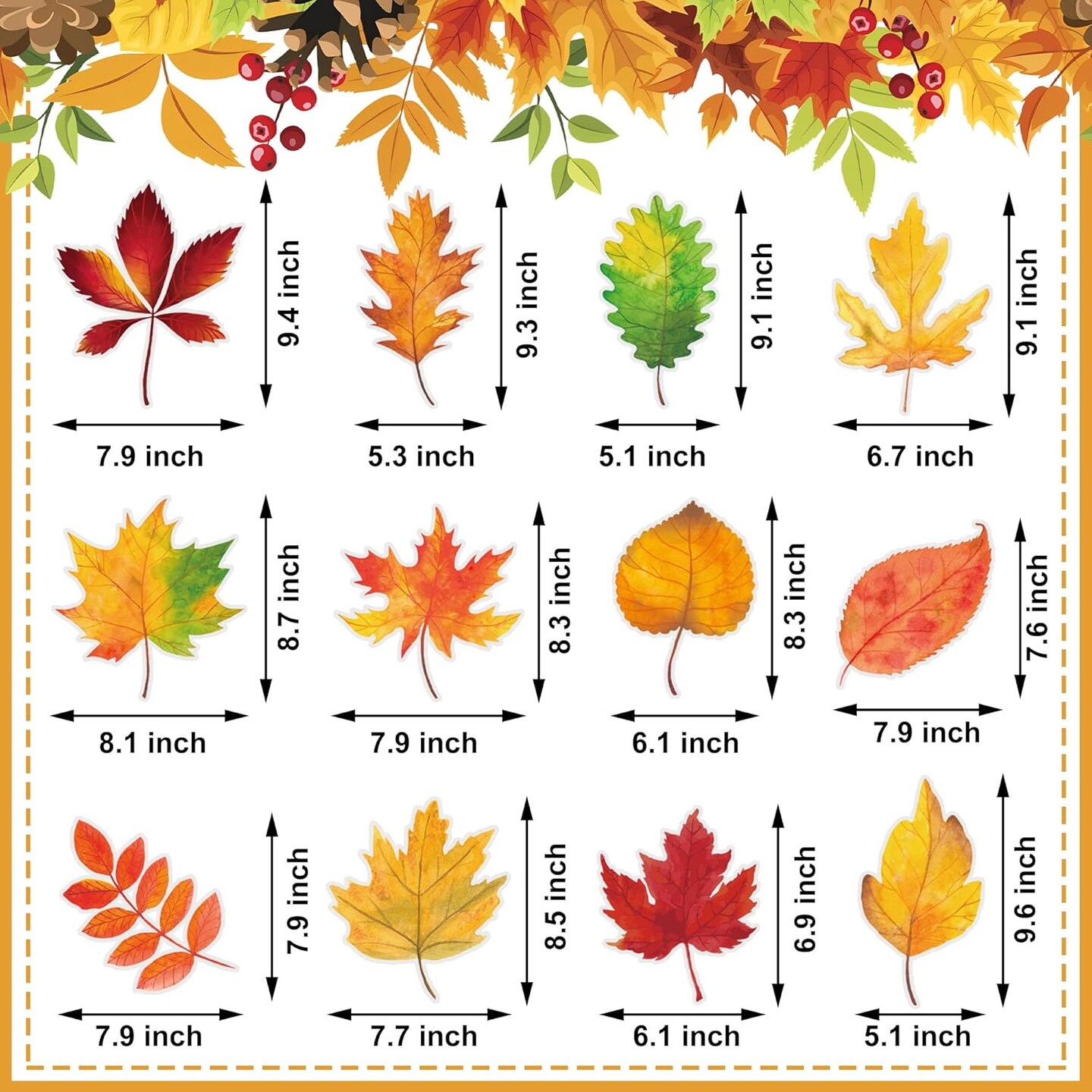 30 Pcs Fall Leaves Hanging Swirls – Thanksgiving Maple Leaf Ceiling Decorations