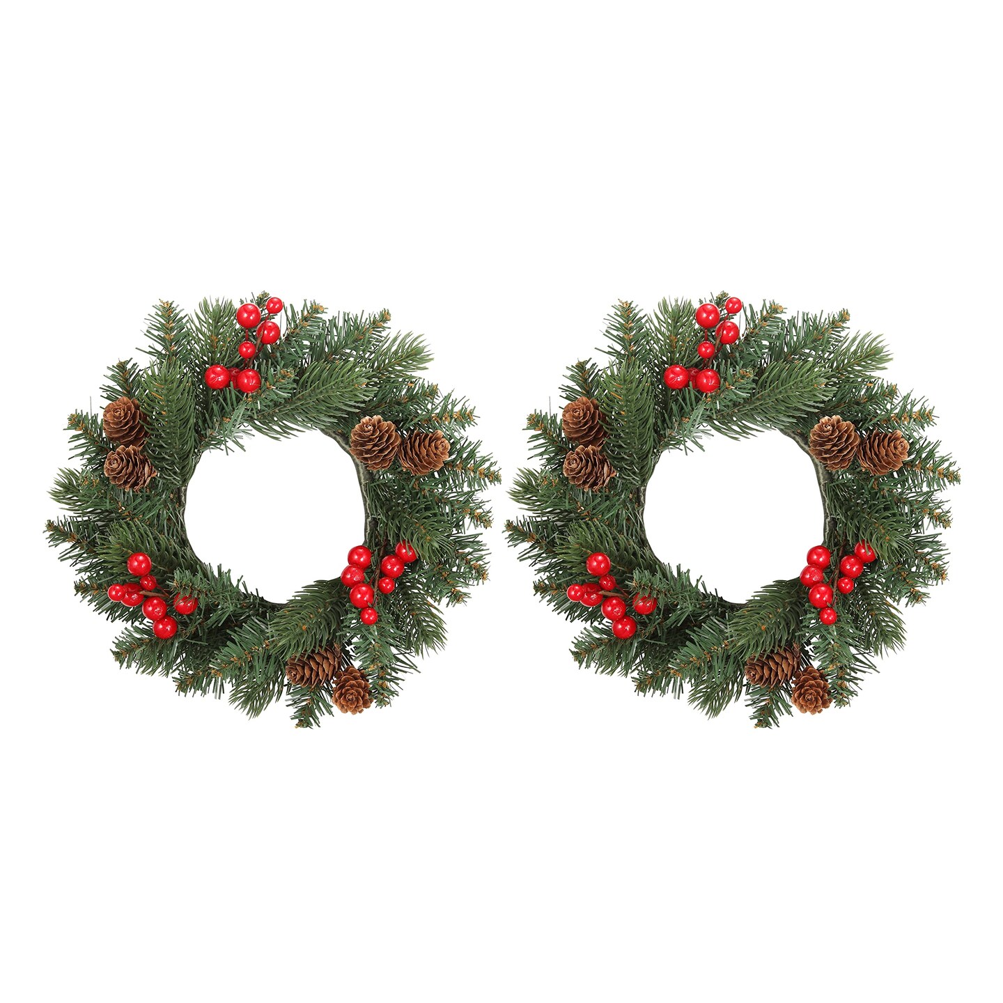 Adjustable Candle Ring or Mini Wreath 2 Pack