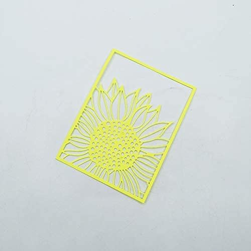 Metal Sunflower Frame Cutting Dies for Card Making