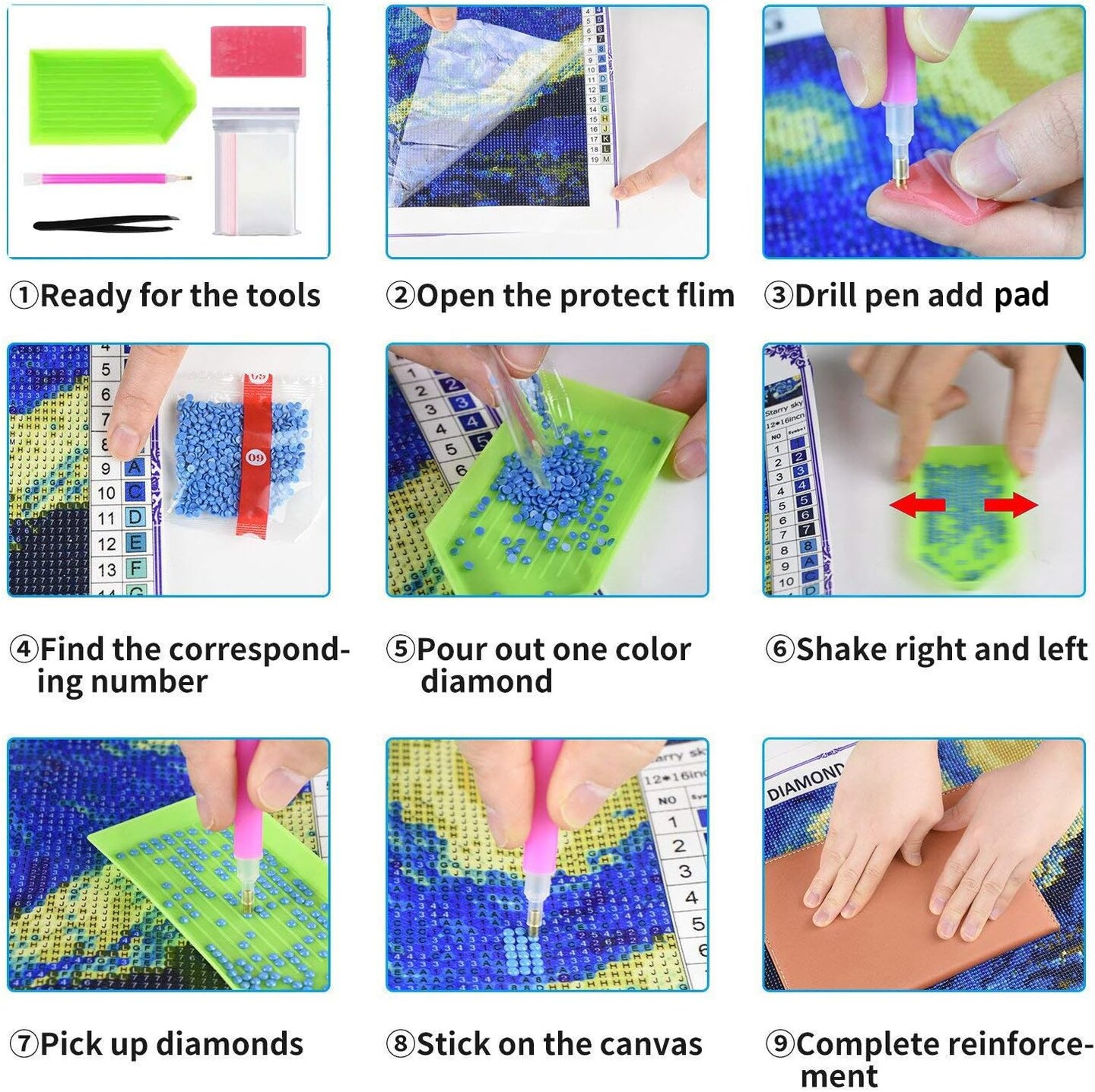 Full Drill 5D Diamond Painting Kits - 20X16 inch