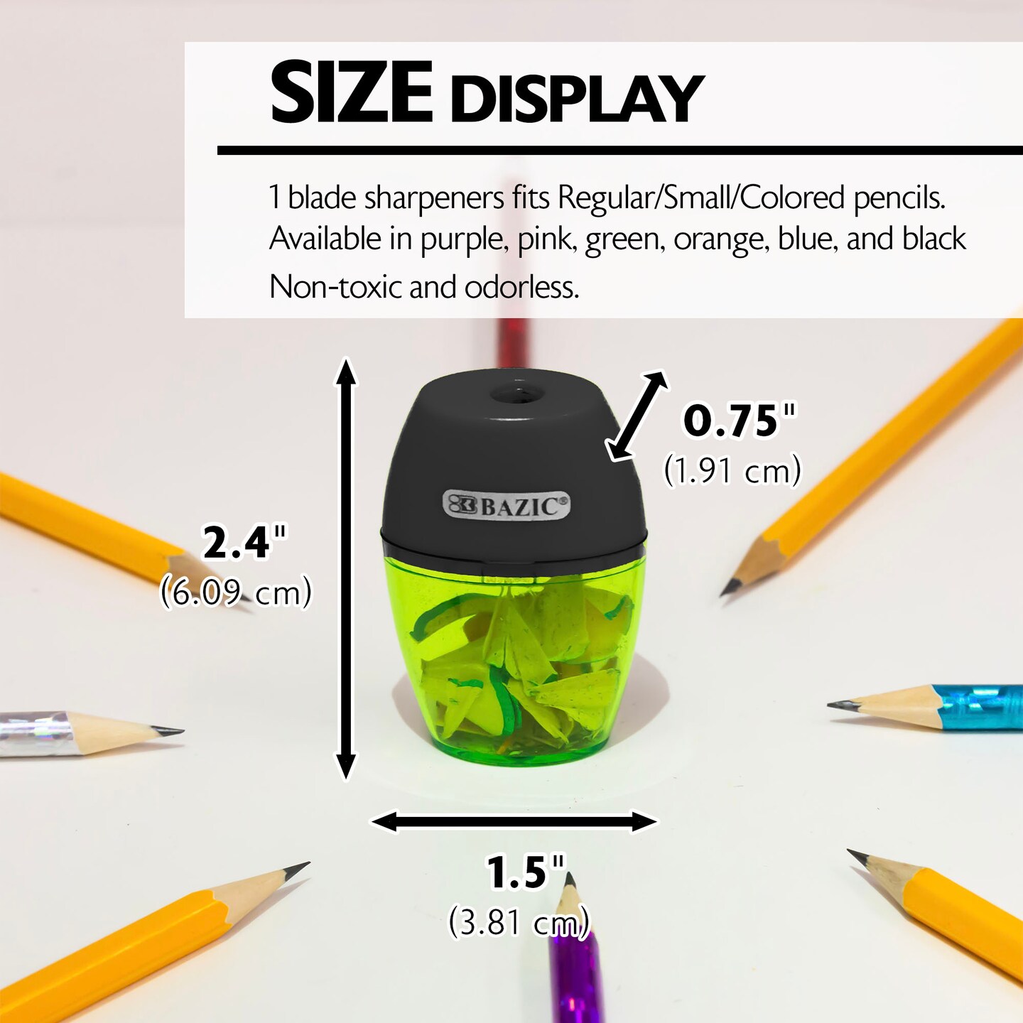 BAZIC Axel Sharpener w/ Receptacle