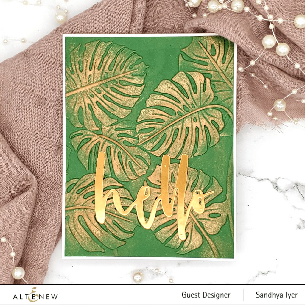 Monstera Leaves 3D Embossing Folder