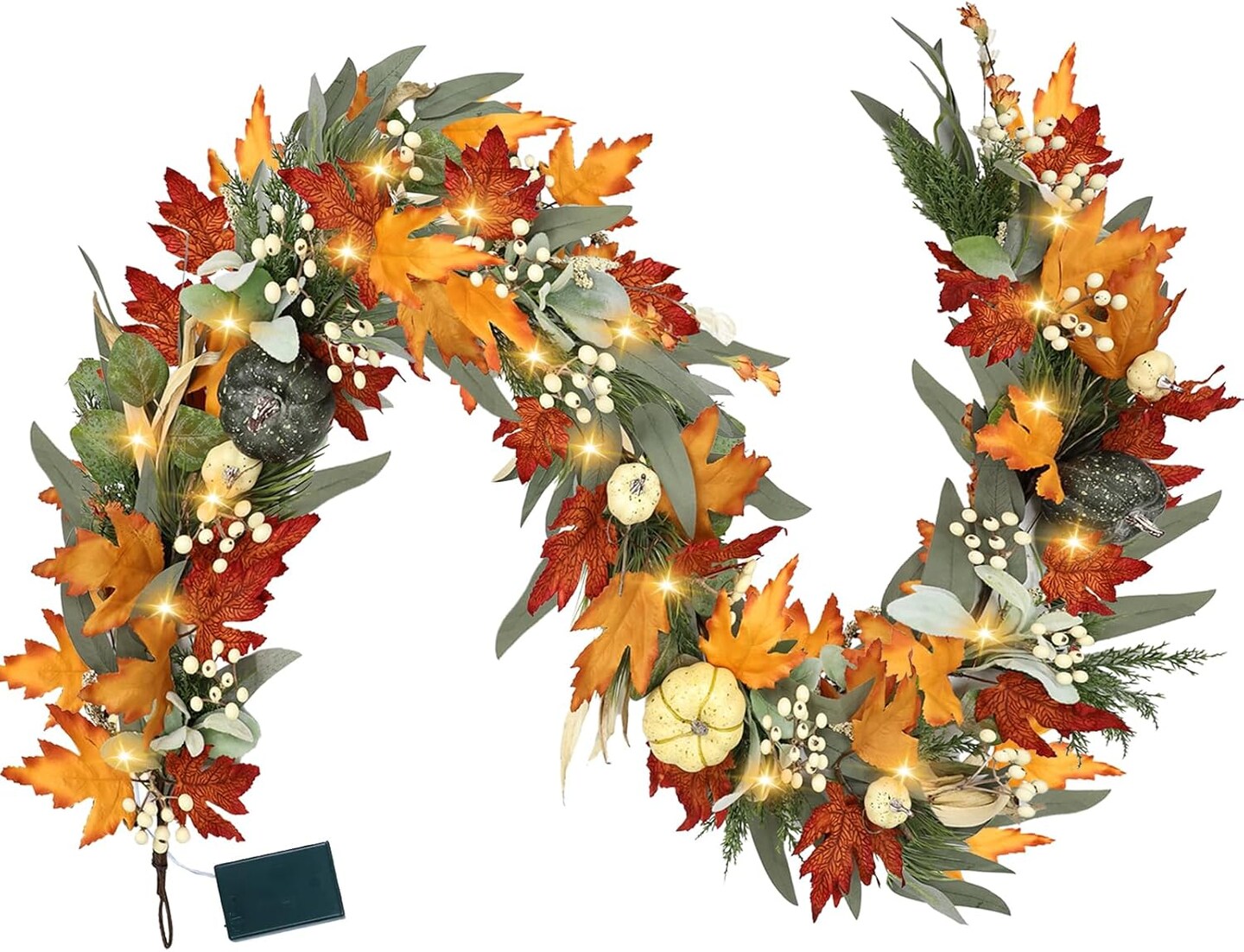 Realistic Fall Garland for Mantle Fall Decorations