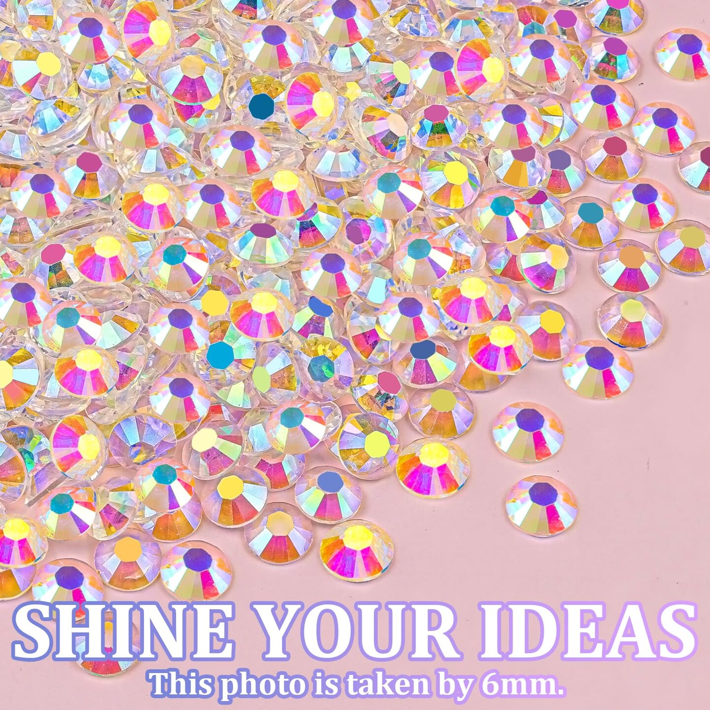 25000Pcs Resin Jelly Flatback Rhinestones with Tweezers and Glues - Transparent AB