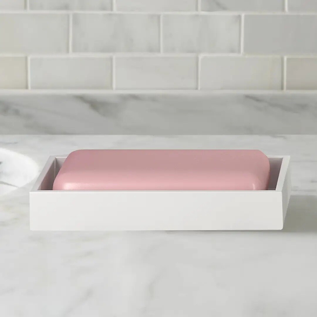 Soap Dish | Bathroom Counter, Shower & Kitchen | White Resin