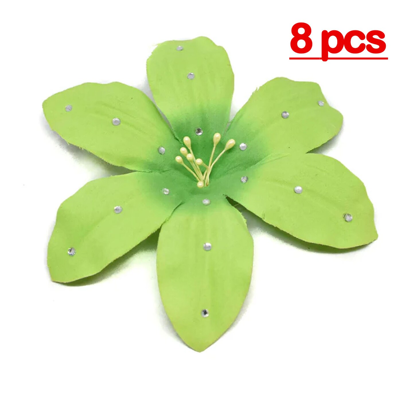 Flower Rhinestone Pin-On Applique for Clothing Bags Hats Home Decor