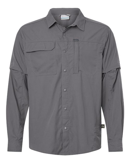 Columbia® Men Skien Valley Pocket Shirt with UPF Sun Protection and Insect Shield Technology