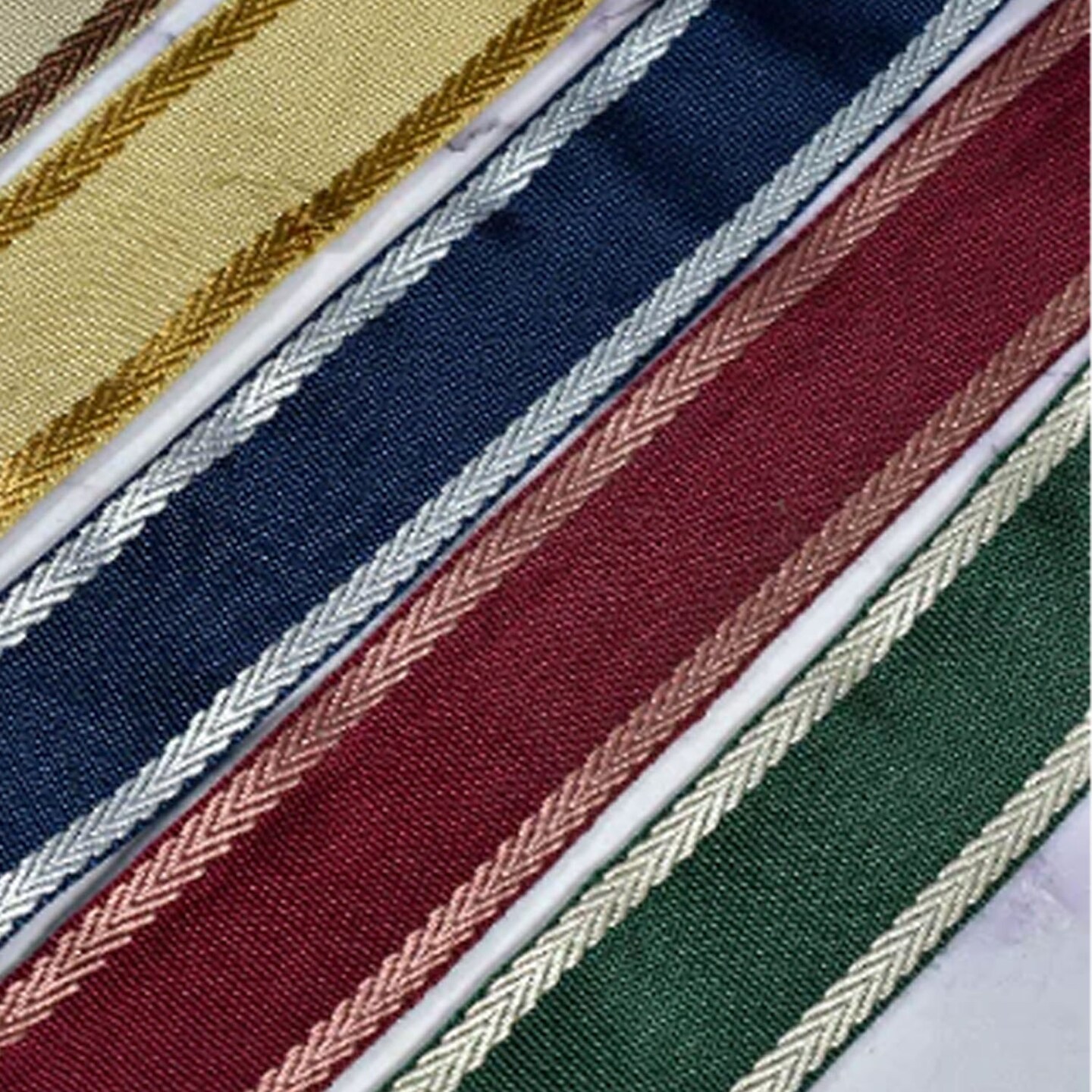 1 Yard Greek Themed Jacquard Ribbon Trim for Costume Purse and Gift Wrapping 1.50 Inch