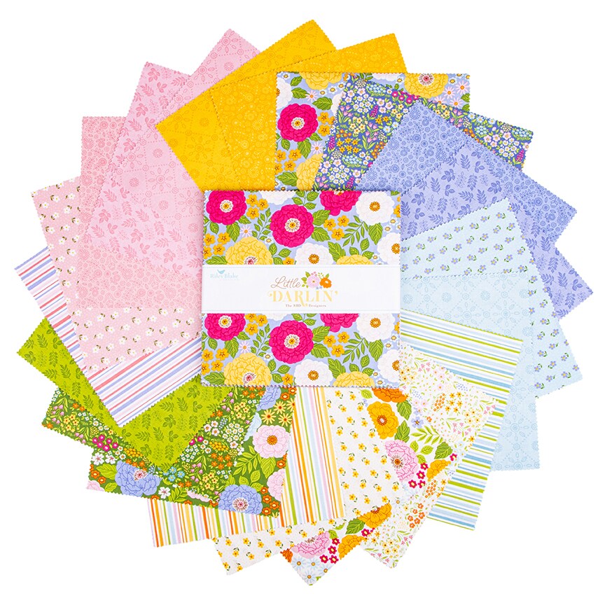 Little Darlin' 10" Square Pack (Layer Cake / 10" Stacker) by Riley Blake Designs for Riley Blake (10-16970-42)