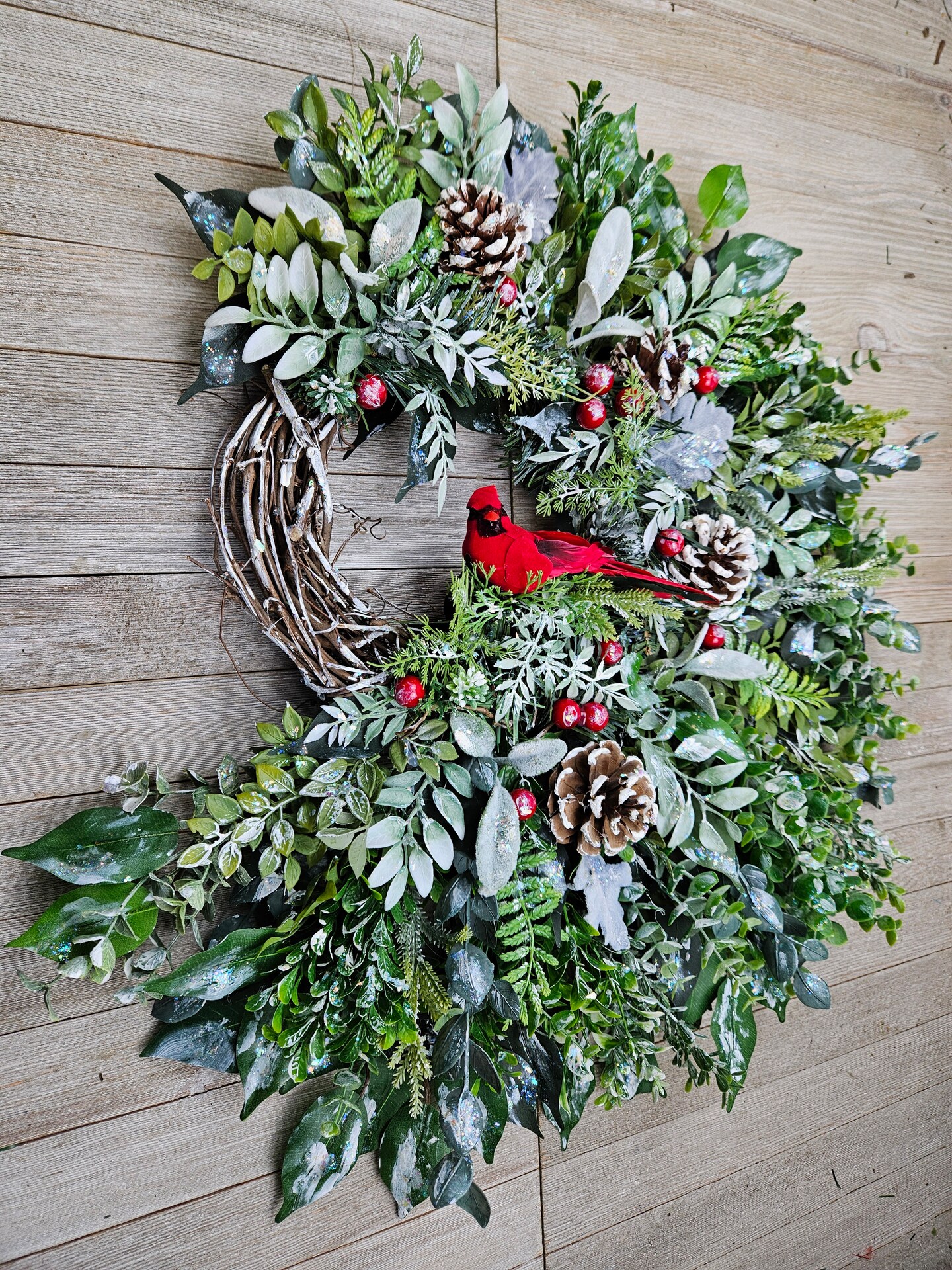 ✳︎ベル付き✳︎christmas wreathe④ Christmas Wreath for Front Door Cardinal | MakerPlace by Michaels