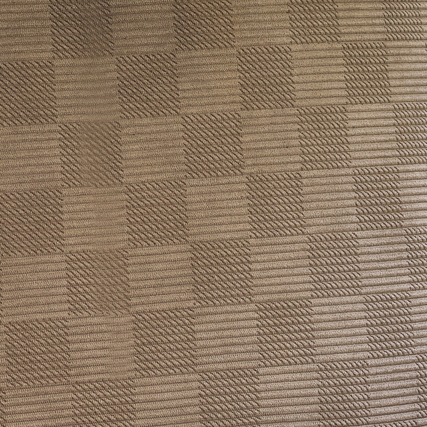 Brown Faux Suede Checkerboard Roll-Up Christmas Tree Collar - 26"