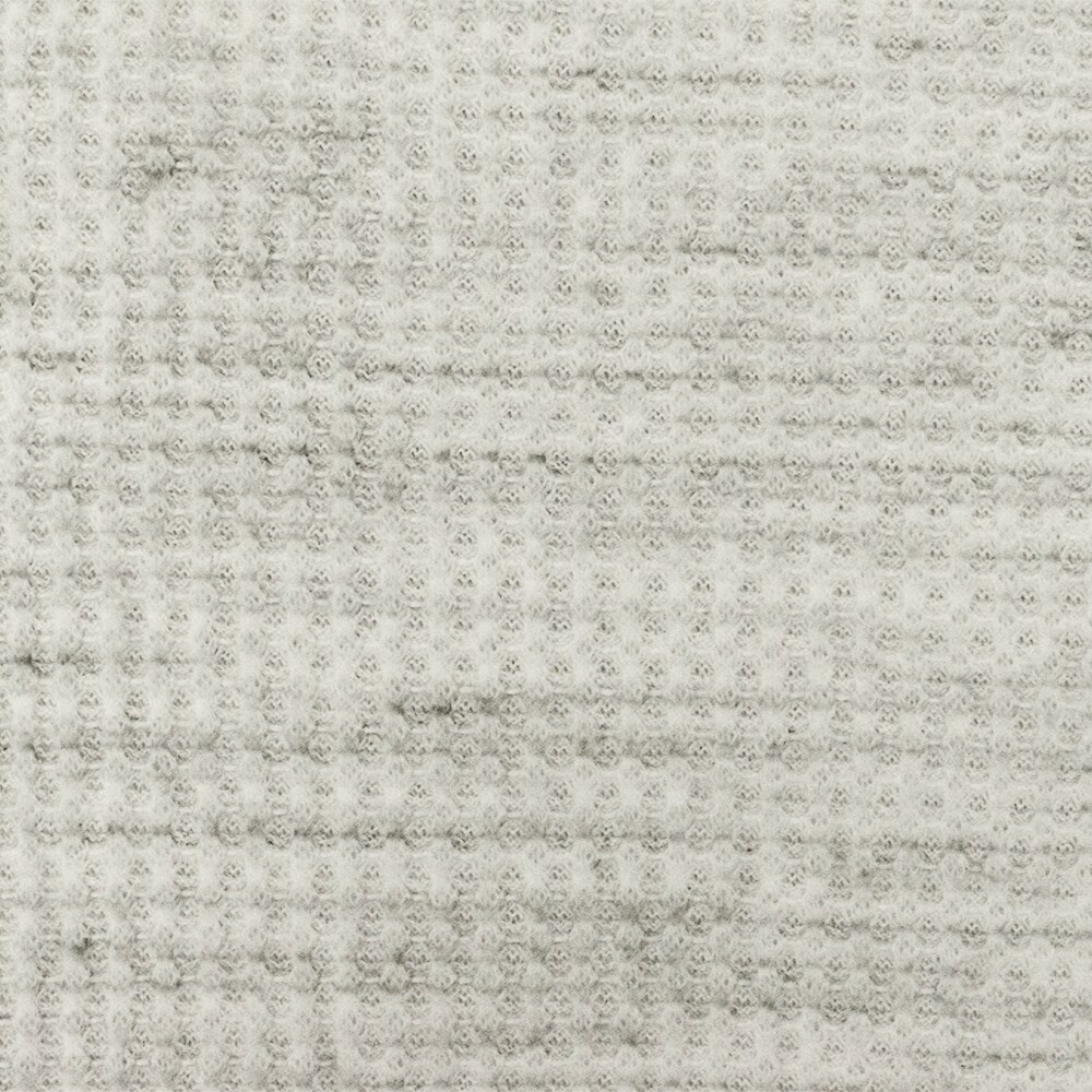 Dusty Ivory-Gray-Black Texture Stretch Poly Thermal Knit Fabric By the Yard