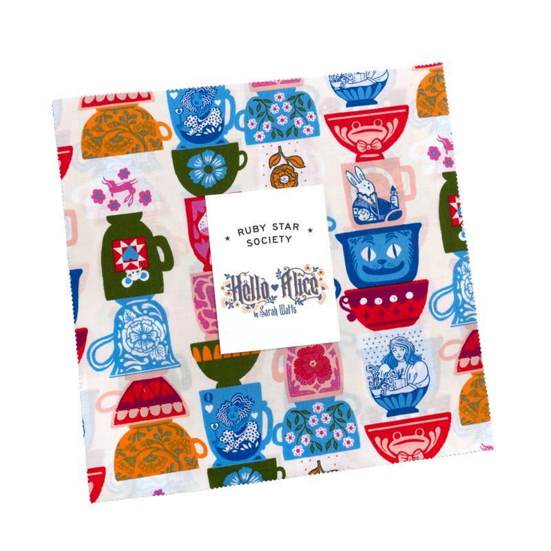 Hello Alice 10" Square Pack (Layer Cake) by Sarah Watts for Ruby Star Society (RS2120LC)