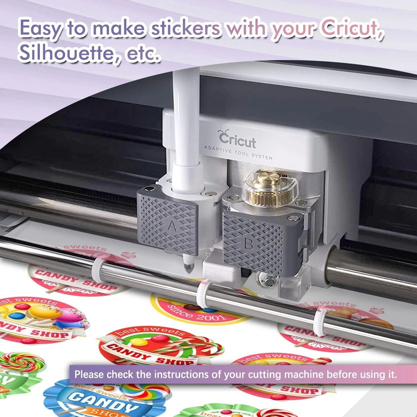 Koala Printable Vinyl Sticker Paper Roll for Inkjet Printer 13 InX32.8 FT Glossy