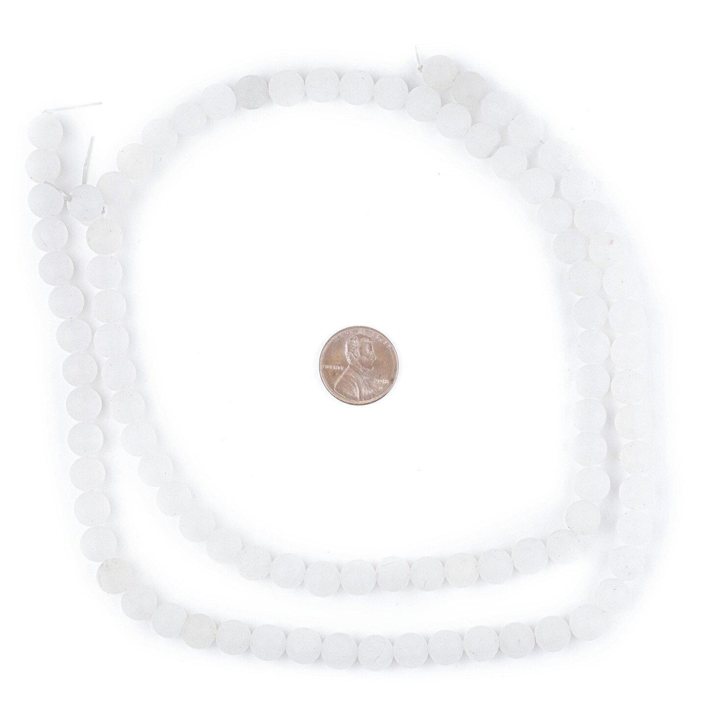 The Bead Chest Matte Round White Jade Beads (8mm): Organic Gemstone Round Spherical Energy Stone Healing Power Crystal for Jewelry Bracelet Mala Necklace Making