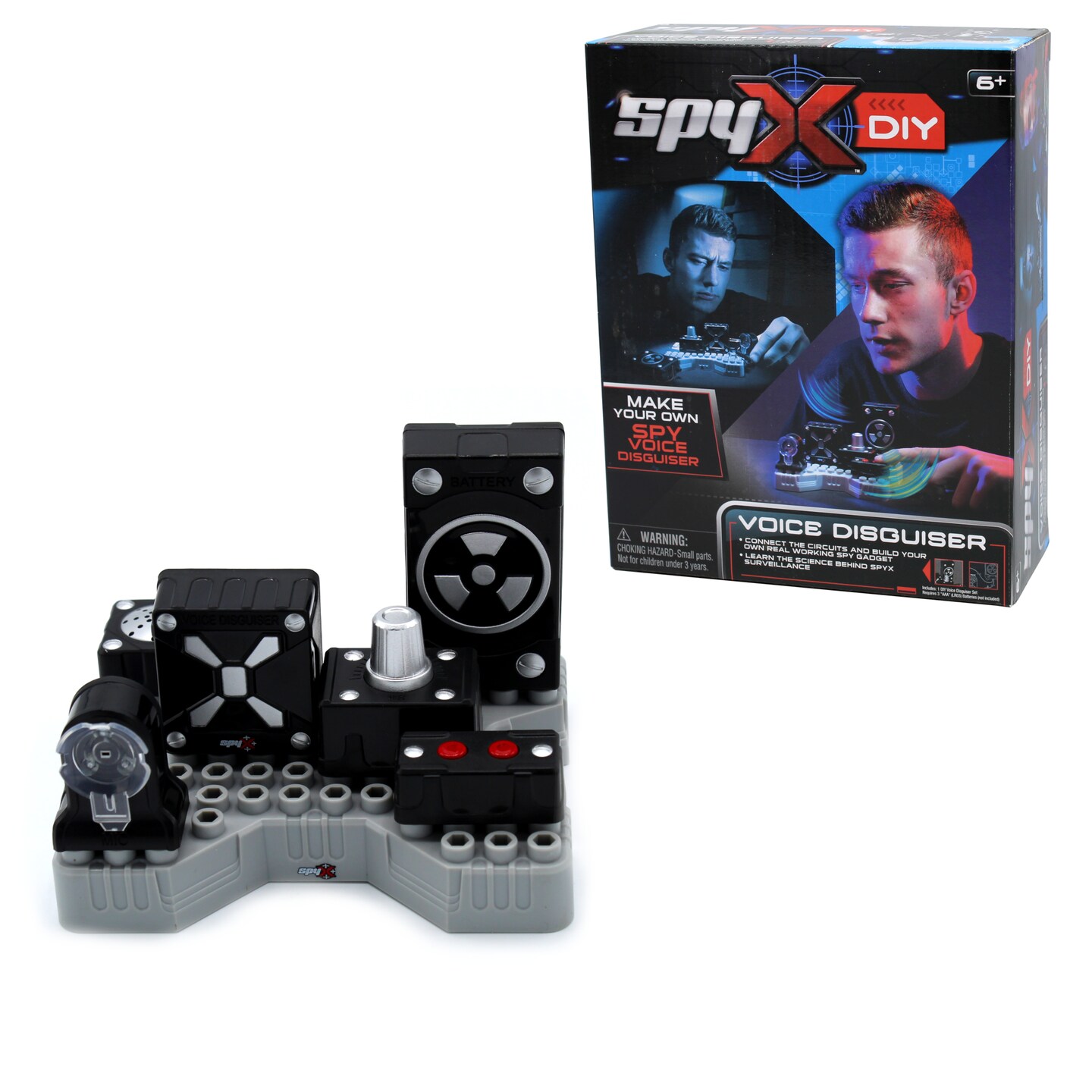 SpyX DIY Voice Disguiser - Fool Your Enemies! Educational Science Kit To Make Your Own Real-Working Spy Voice Changer. Do It Yourself Electronic Spy Toy Gadget