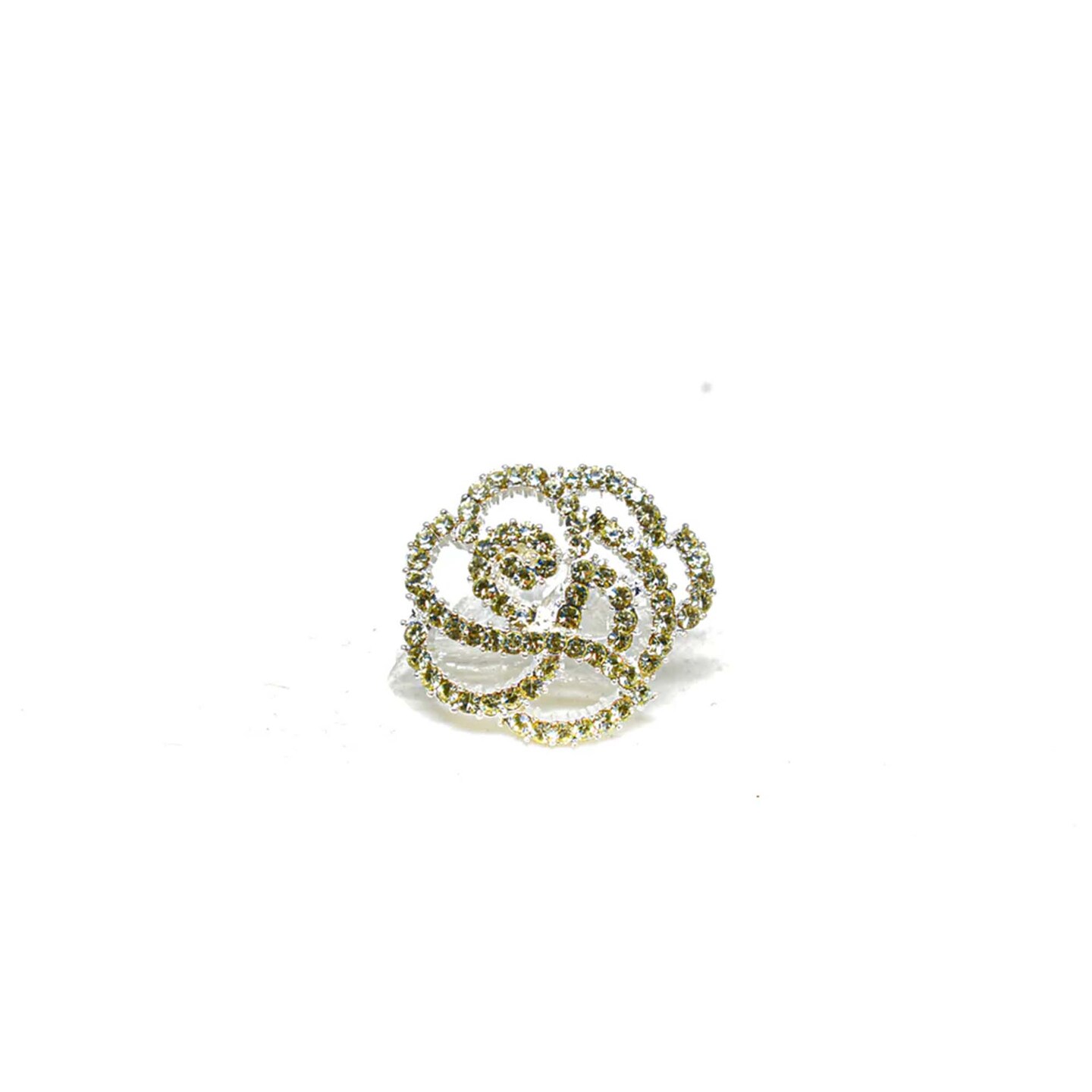 Rhinestone Rose Button for Clothing Accessories Home Decor