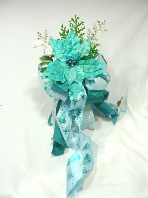 Turquoise Ribbon Christmas Tree Topper | MakerPlace by Michaels