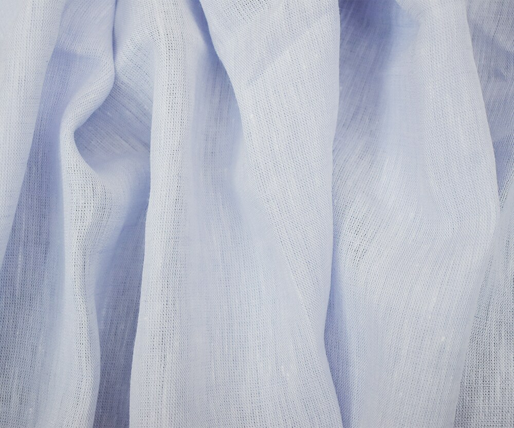 Light Purple-White Spence Bryson Texture Slub Irish Linen Chambray Fabric By the Yard