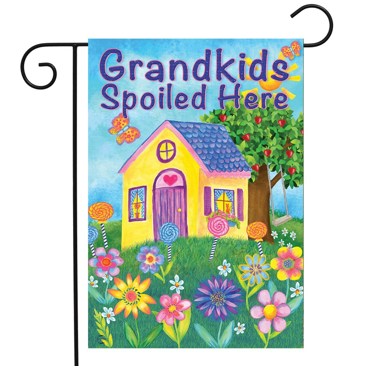 Briarwood Lane Summer Garden Flag 12x18 For Outdoor Grandkids Spoiled Here Spring For Summer Garden Flag Flags For Outside