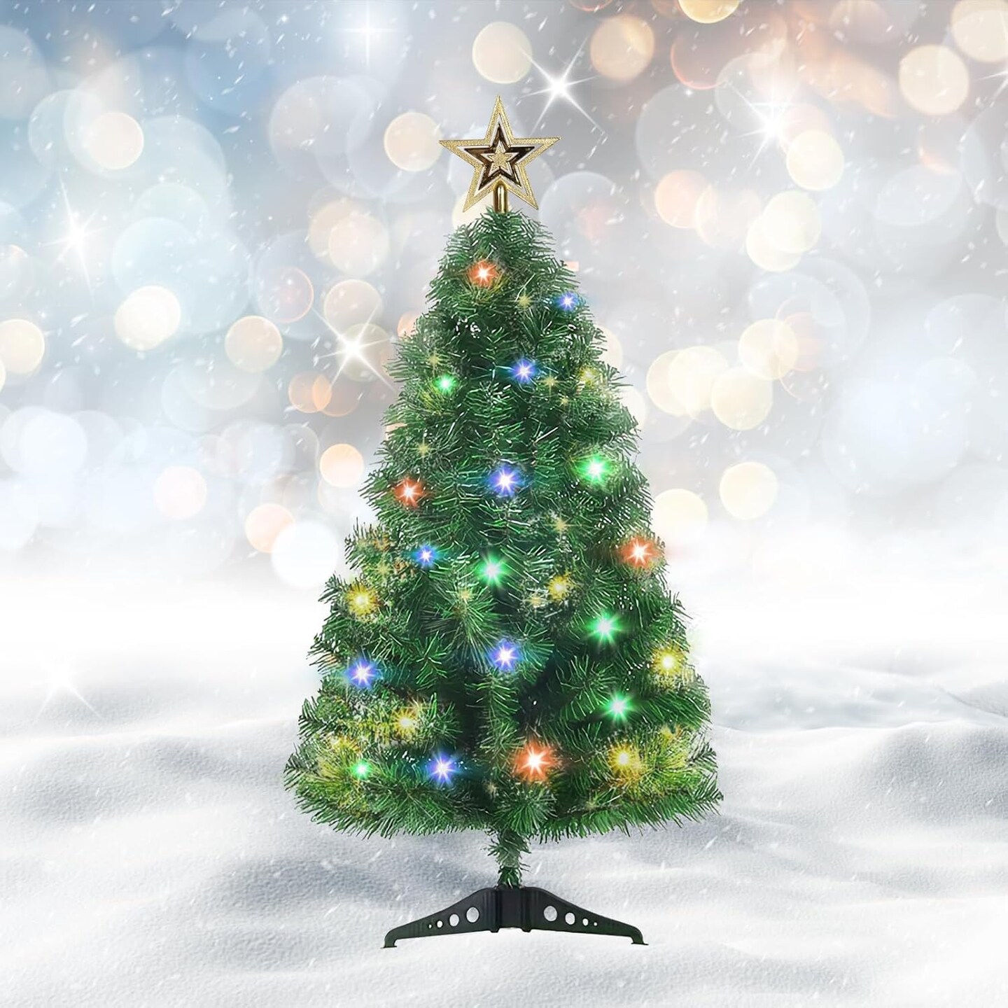 3FT Tabletop Christmas Tree (Green) 20&#x22;D x 20&#x22;W x 35&#x22;H