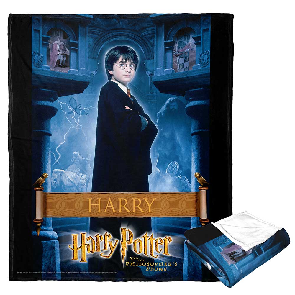 Warner Brothers Harry Potter Philosopher’s Stone Silk Touch Throw Blanket